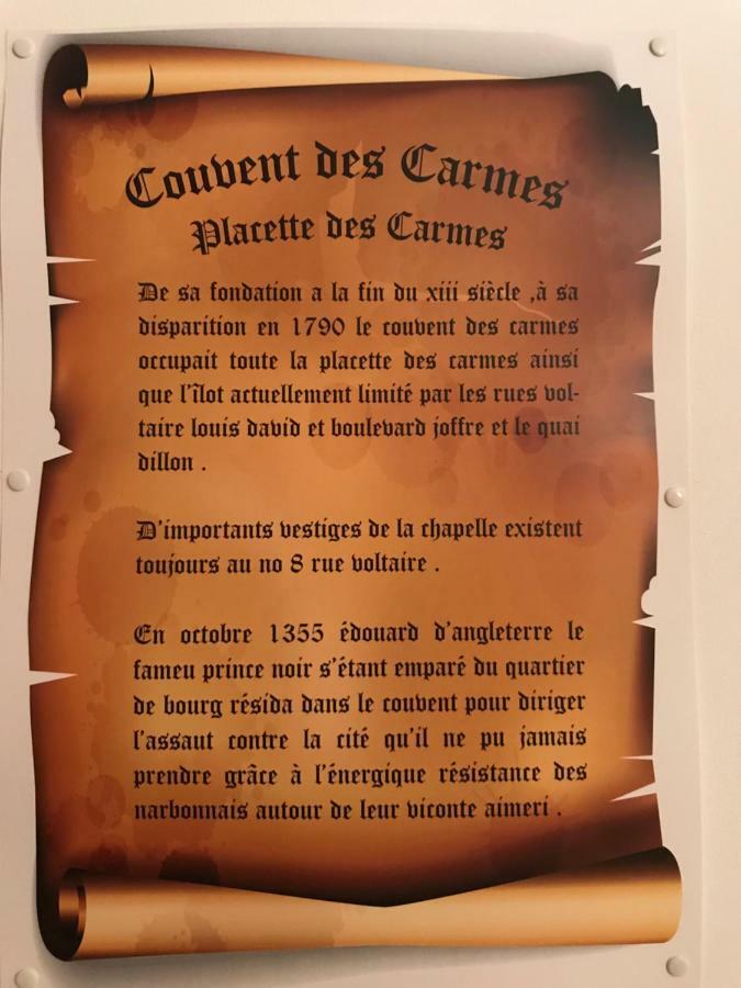 Chambre Familiale Du Couvent Narbonne Exteriör bild